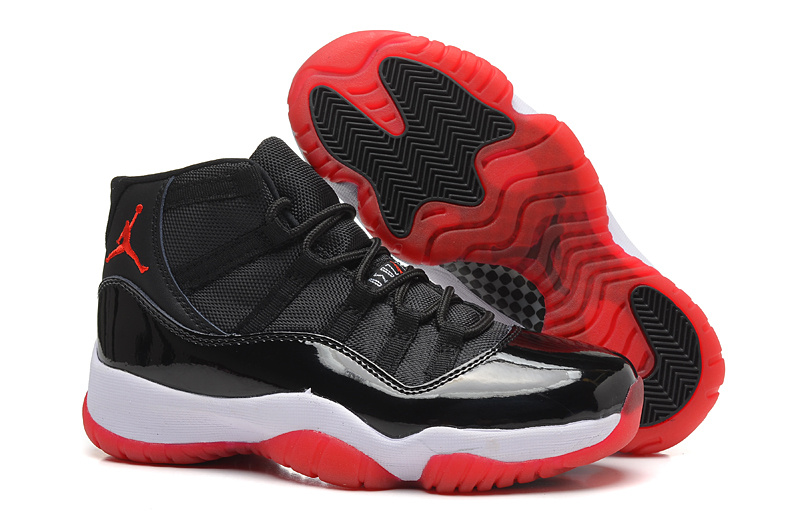 Jordan 11 femme noir et rouge best sale