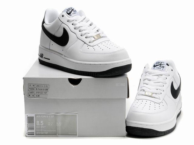 nike air force 1 low noir et blanc