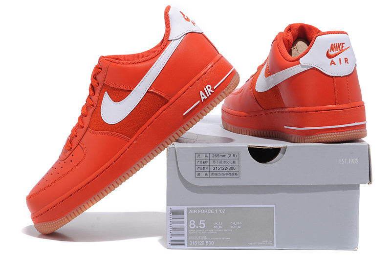 nike air force 1 rouge homme
